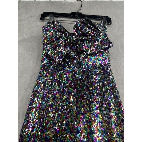 Anthropologie Hutch Bow Jumpsuit Size 2 Black Montif Strapless - Picture 5 of 13